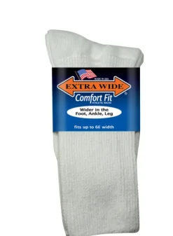 Mens Extra Wide 6000 Comfort Fit Athletic Socks