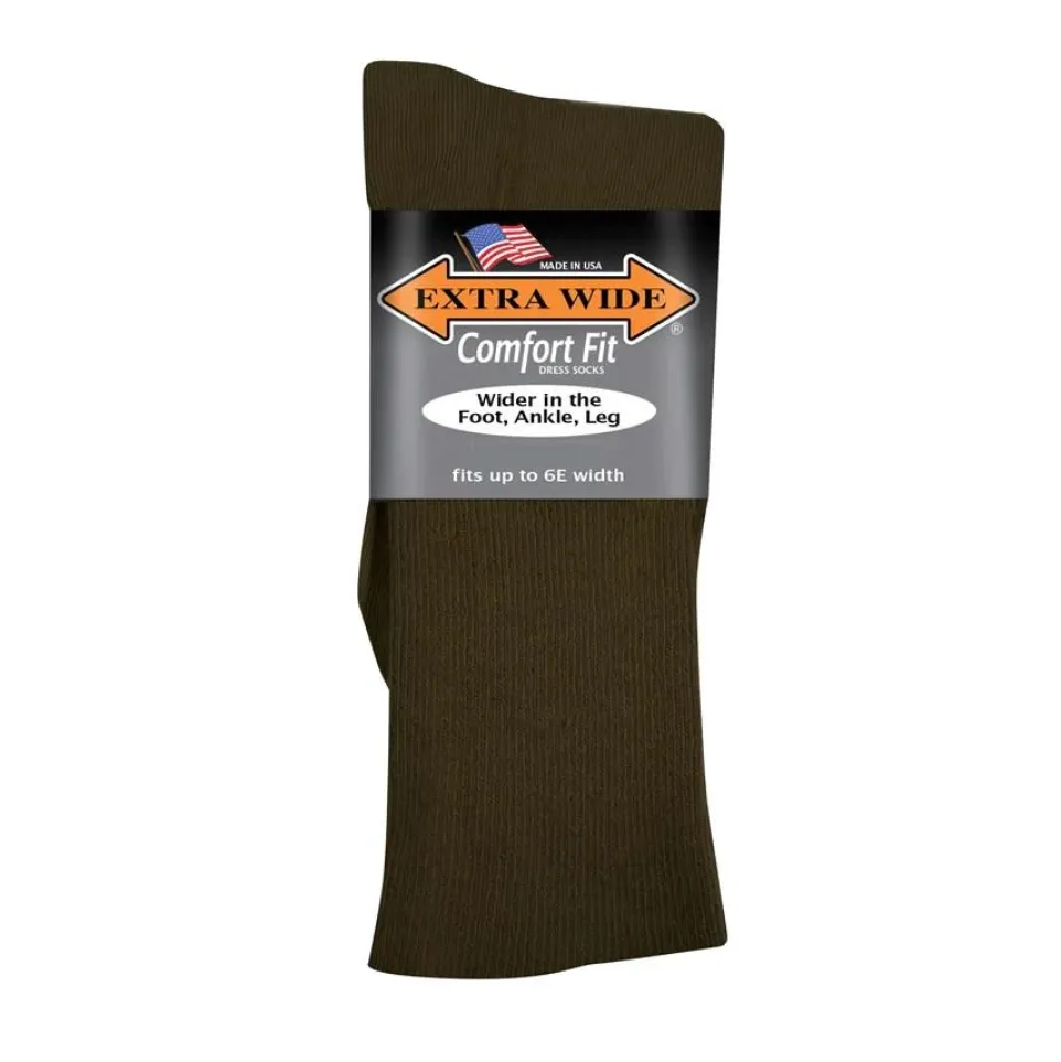 Mens Extra Wide 3804 Dress Socks