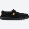 Men's Heydude 40163 Wally Corduroy Classic Slip On Shoes - Black
