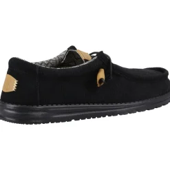 Men's Heydude 40163 Wally Corduroy Classic Slip On Shoes - Black