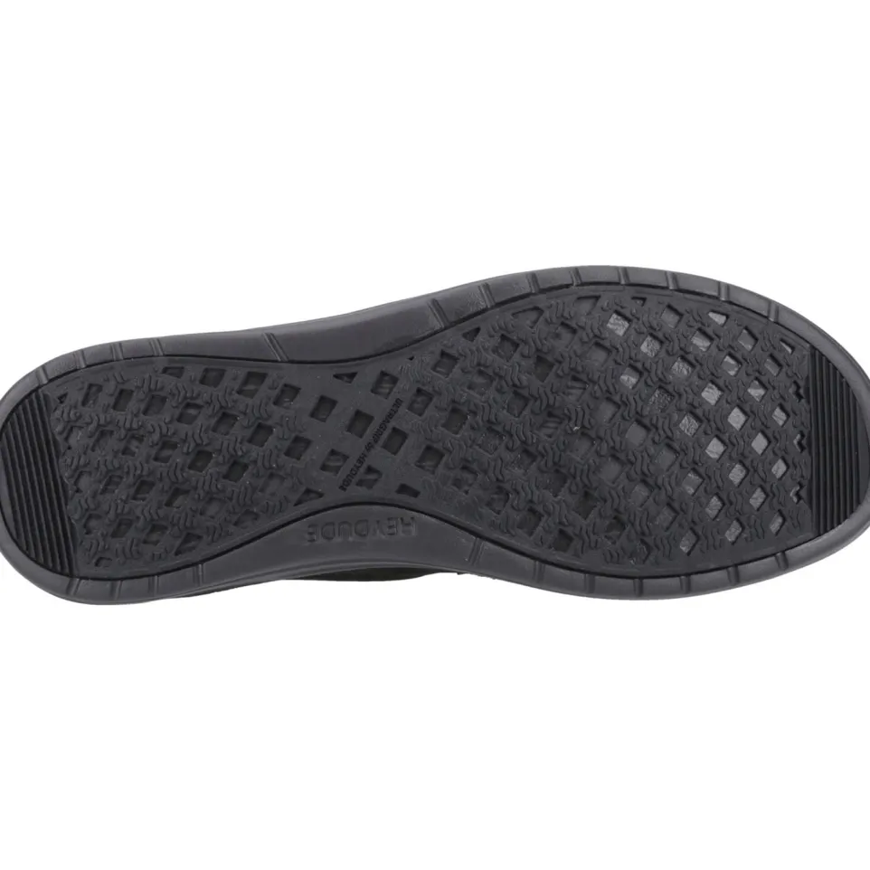 Men's Heydude 40173 Wally Grip Moc Craft Leather Shoes - Black