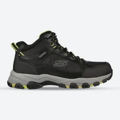 Men's Relaxed Fit Skechers 204477 Selmen Melano Hiking Boots - Black