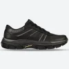 Men's Relaxed Fit Skechers 204330 Respected Edgemere Good Year Walking Trainers - Black