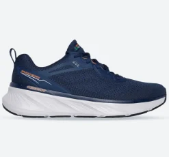 Men's Relaxed Fit Skechers 232836 Edgeride Exxo Trainers - Navy Orange