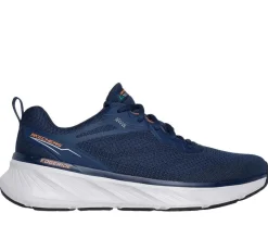 Men's Relaxed Fit Skechers 232836 Edgeride Exxo Trainers - Navy Orange