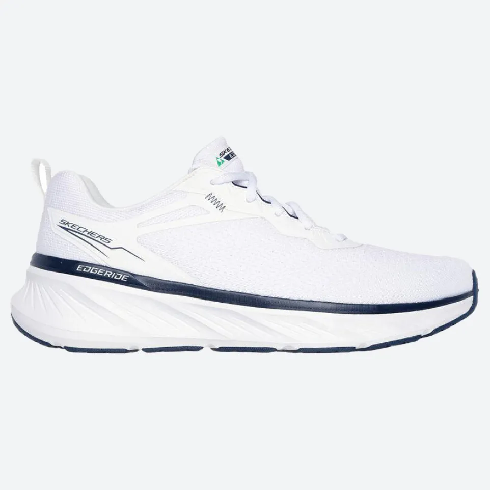 Men's Relaxed Fit Skechers 232836 Edgeride Exxo Trainers - White Navy