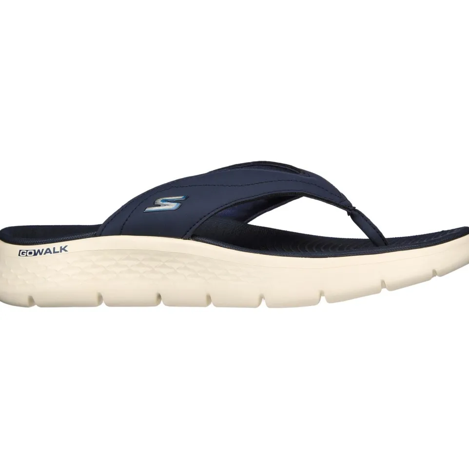 Men's Relaxed Fit Skechers 229202 Go Walk Flex Vallejo Sandals - Navy