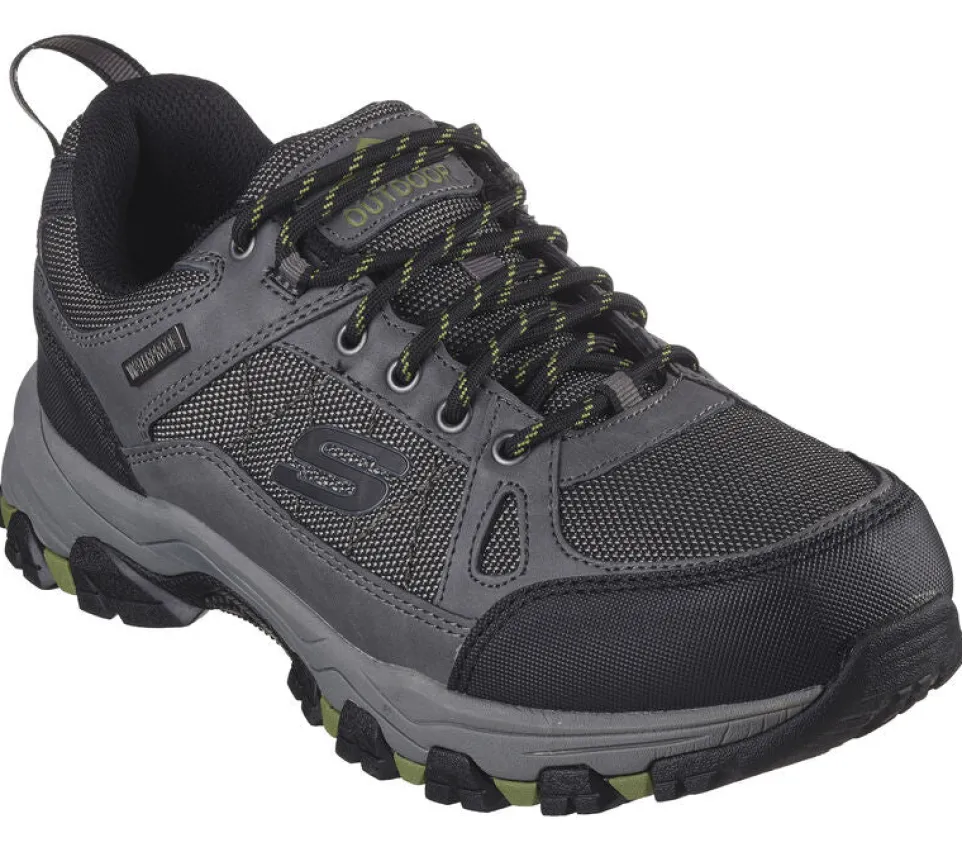Men's Relaxed Fit Skechers Selmen Cormack - 204427 Hiking Trainers - Charcoal