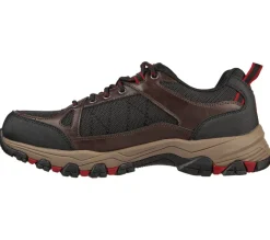 Men's Relaxed Fit Skechers Selmen Cormack - 204427 Hiking Trainers - Chocolate/Black
