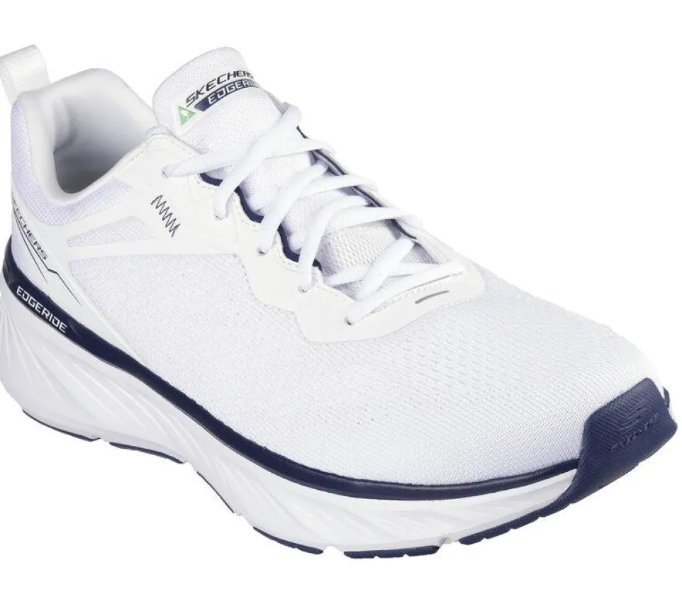 Men's Relaxed Fit Skechers 232836 Edgeride Exxo Trainers - White Navy