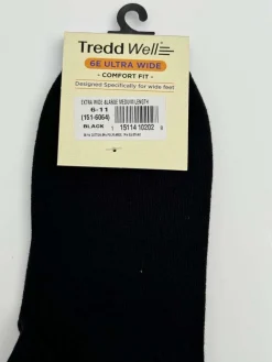 Mens Tredd Well 151-6064 Cotton  Wide Fit Crew Socks