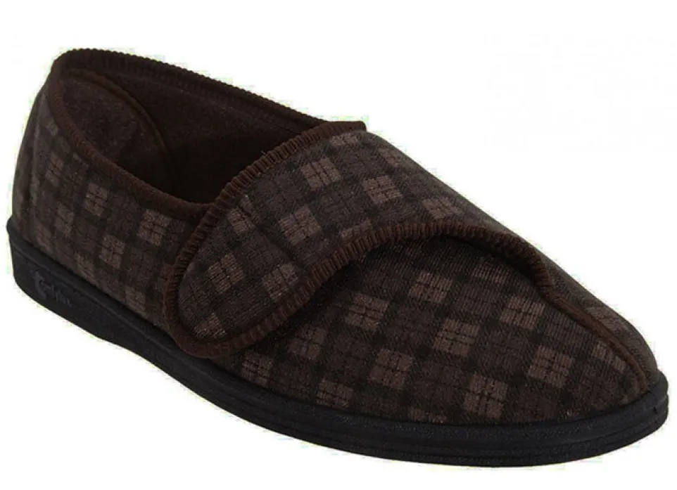 Mens Wide Fit Comfylux Paul Slippers