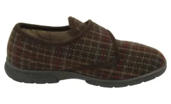 Mens Wide Fit DB Tartan Slippers
