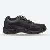 Mens Wide Fit Dek Arizona Trainers black and white