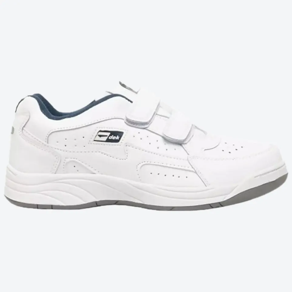 Mens Wide Fit Dek Arizona Trainers black and white