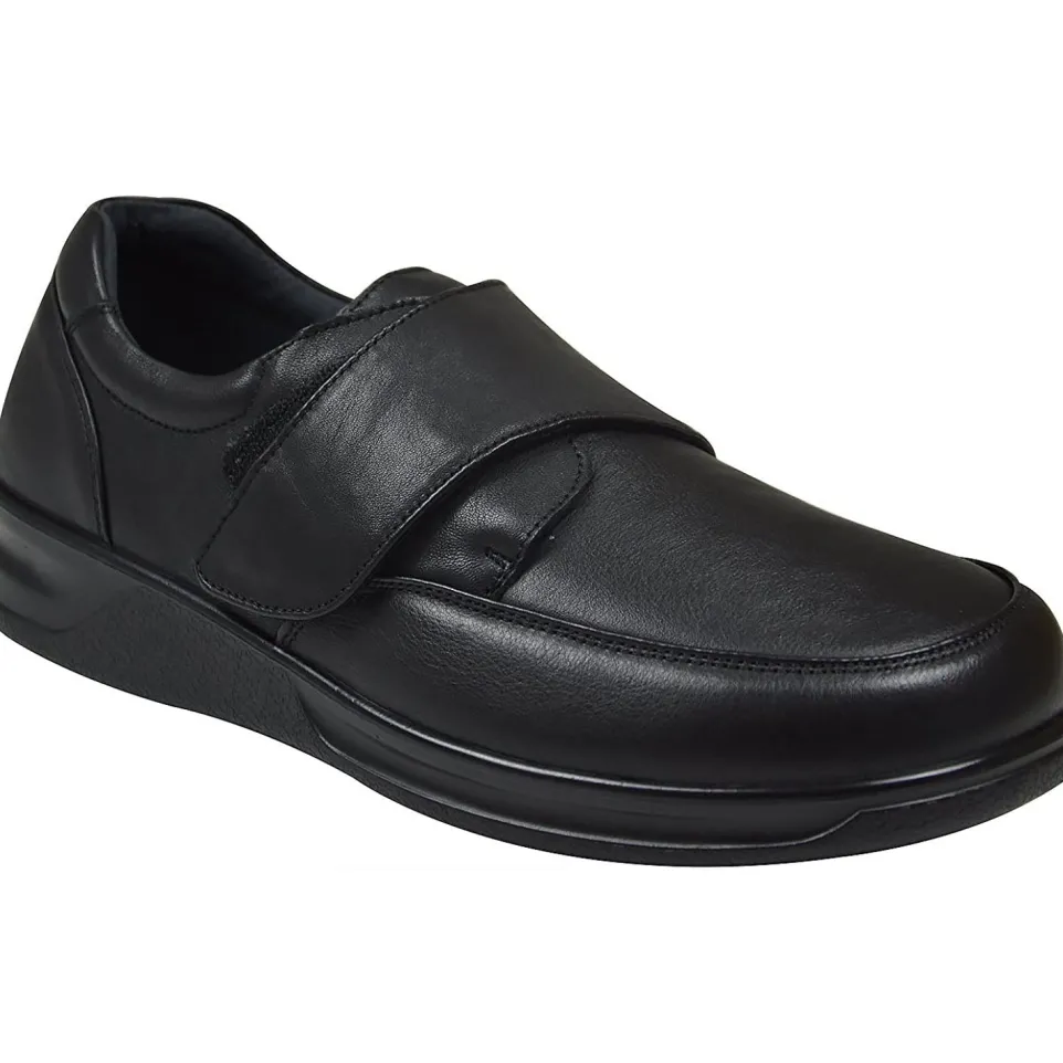 Mens Wide Fit Grunwald A-703 Velcro Shoes