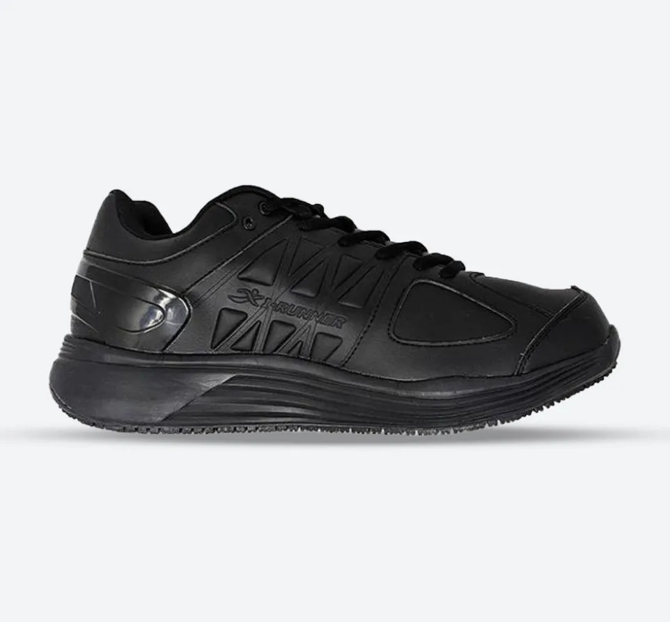 Mens Wide Fit I-Runner Pro Leather Trainers