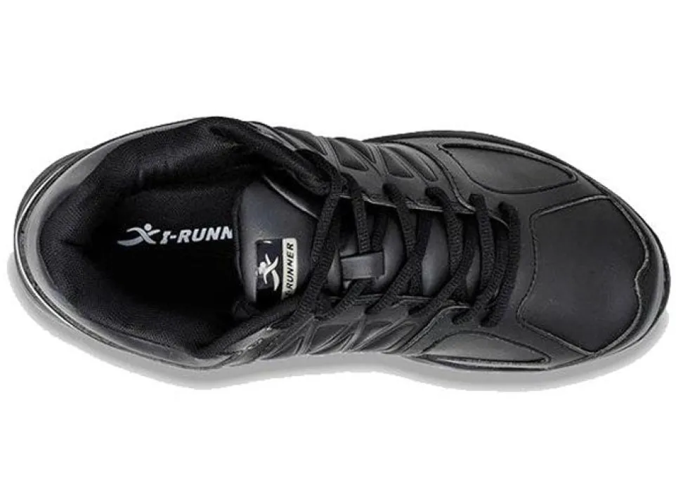 Mens Wide Fit I-Runner Pro Leather Trainers