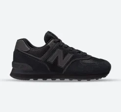 Men's Wide Fit New Balance ML574EVE Running Trainers - Exclusive - Black