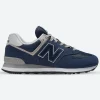 Men's Wide Fit New Balance  ML574EVN Running Trainers - Exclusive - Navy ENCAP
