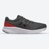 Mens Wide Fit New Balance M411CK2 Walking and Running Trainers - Black/Red