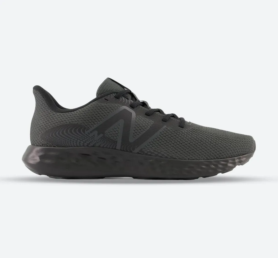 Men's Wide Fit New Balance M411LK3 Walking and Running Trainers - Black