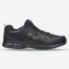 Mens Wide Fit New Balance 624V5 Black Trainers ABZORB