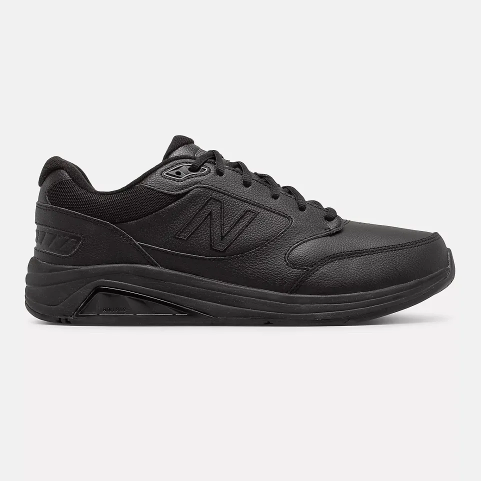 Mens Wide Fit New Balance MW928BK3 Black Walking Rollbar Stability Trainers