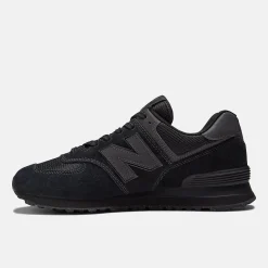 Men's Wide Fit New Balance ML574EVE Running Trainers - Exclusive - Black