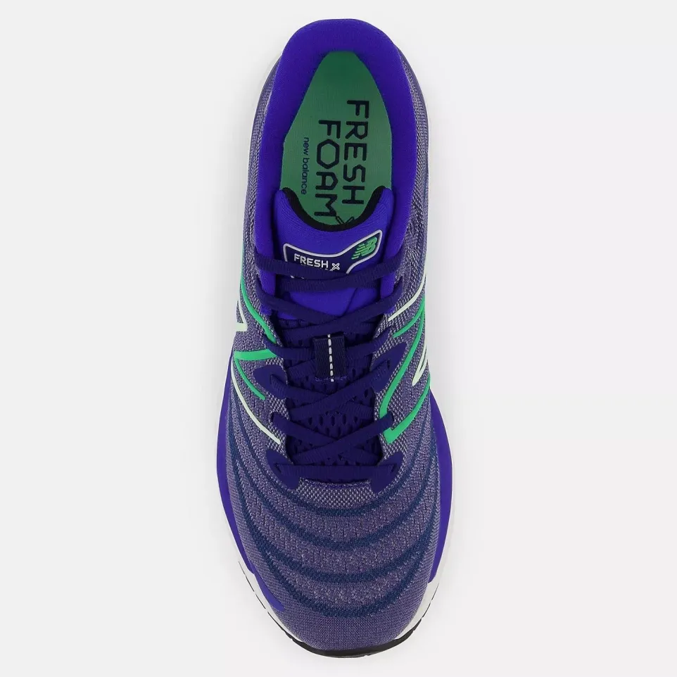 Men's Wide Fit New Balance MSOLVPW4 Running/Walking Trainers - Blue/Grey