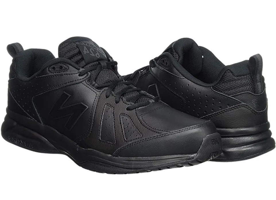 Mens Wide Fit New Balance 624V5 Black Trainers ABZORB