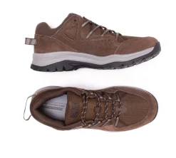 Mens Wide Fit New Balance MW669LC2 Brown Hiking Trainers