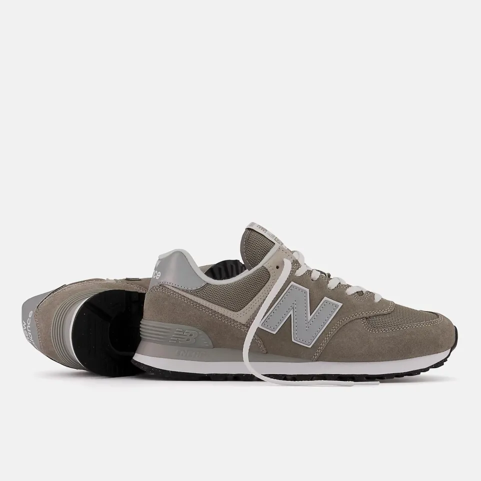 Men's Wide Fit New Balance ML574EVG Running Trainers - Exclusive - Grey ENCAP