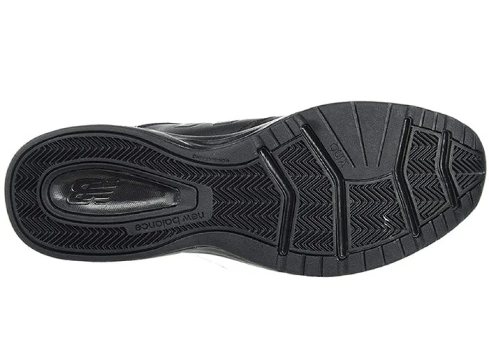 Mens Wide Fit New Balance 624V5 Black Trainers ABZORB