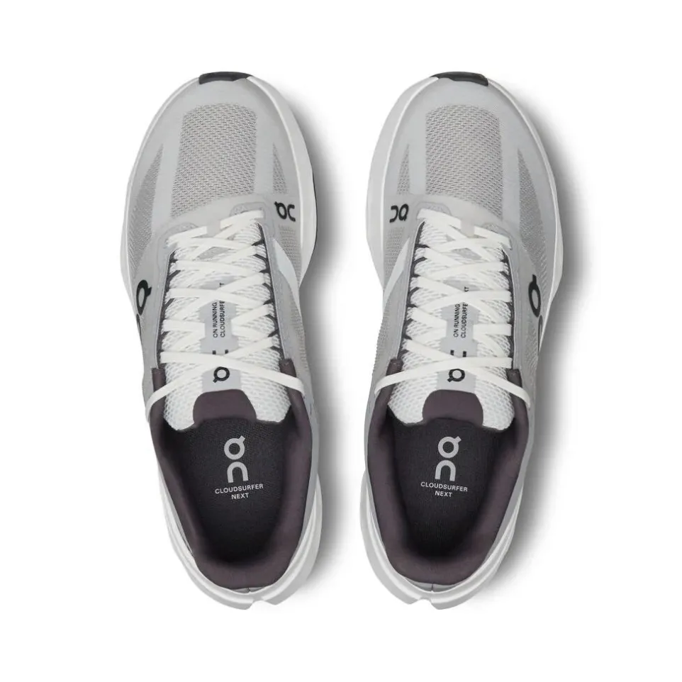 Men's Wide Fit On Cloudsurfer Next Wide Training Shoes - Glacier/White