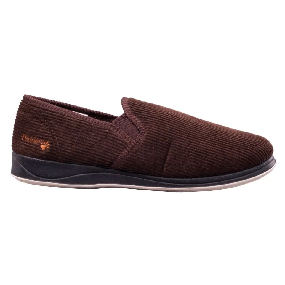 Mens Wide Fit Padders Albert Slip On Slippers