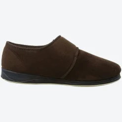Mens Wide Fit Padders Charles Velcro Slipper