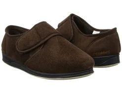 Mens Wide Fit Padders Charles Velcro Slipper