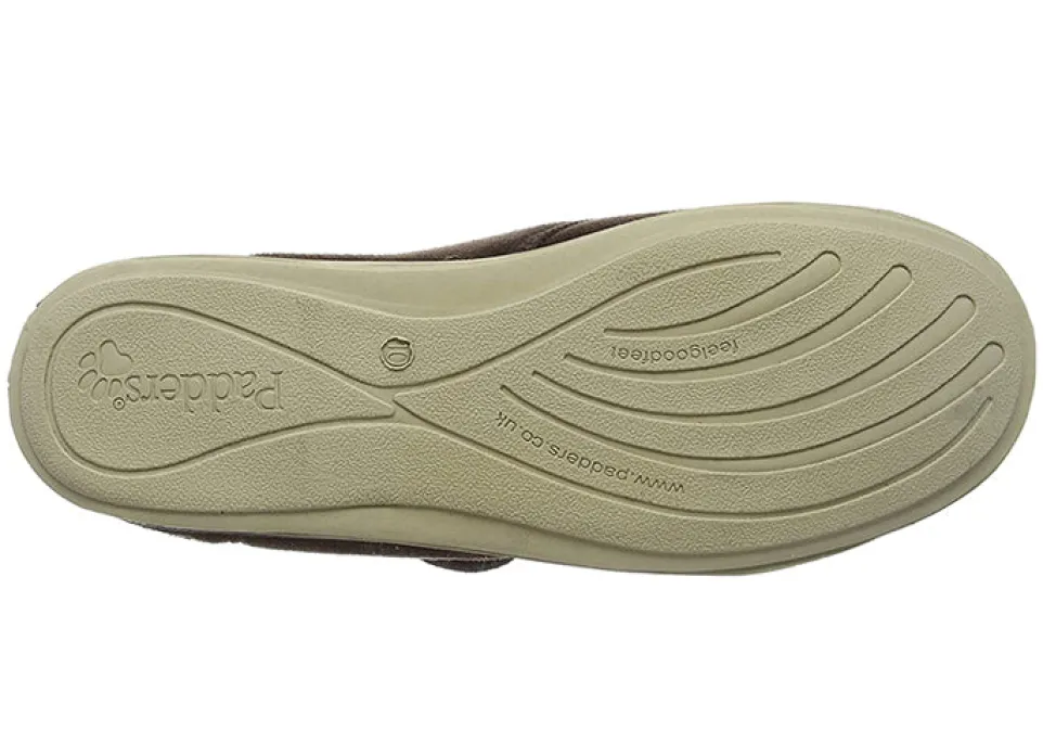 Mens Wide Fit Padders Charles Velcro Slipper