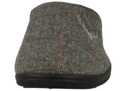 Mens Wide Fit Padders Stag Mule Slippers