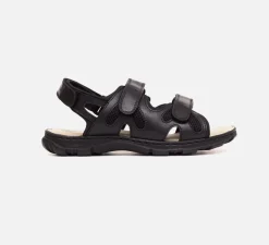 Mens Wide Fit Sandals Ashley Sandals by Tredd Well - Black