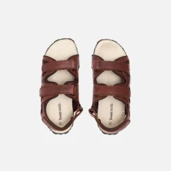 Mens Wide Fit Sandals Ashley Sandals by Tredd Well - Brown