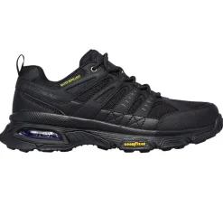 Men's Wide Fit Skechers 237214 Air Envoy Water Repellent outdoor Walking Trainers - Black