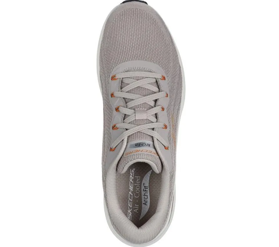 Men's Wide Fit Skechers 232701 Arch Fit 2.0 Road Wave Walking Trainers