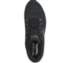 Men's Wide Fit Skechers 232701 Arch Fit 2.0 Road Wave Walking Trainers - Black