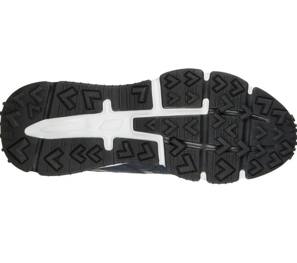 Men's Wide Fit Skechers 237214 Air Envoy Water Repellent outdoor Walking Trainers - Navy/Grey