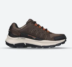 Men's Wide Fit Skechers 237501 Equalizer 5.0 Trail-Solix Walking Trainers - Brown/Orange
