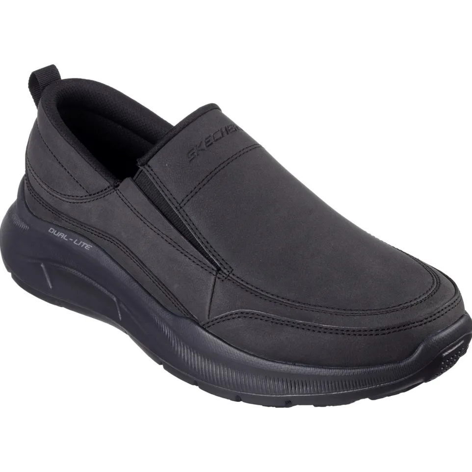 Men's Wide Fit Skechers 232517 Equalizer 5.0 Harvey Trainers - Black