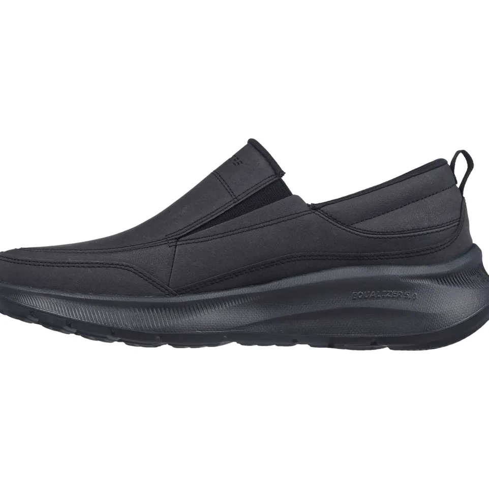 Men's Wide Fit Skechers 232517 Equalizer 5.0 Harvey Trainers - Black