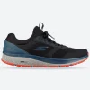 Men's Wide Fit Skechers 220102 GOrun Consistent Trainers - Black/Blue